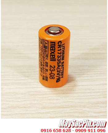 Maxell CR17335A (Zắc FANUC), Pin nuôi nguồn PLC Maxell CR17335A lithium 3V 1650mAh_Xuất xứ NHẬT